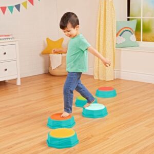 B. Toys – Balance Beam for Kids – Interlocking Balancing Beams – 5 Sensory Pads & 8 Beams – Active Play for Toddlers, Kids – 3 Years + – Balance & Build Set - Image 11