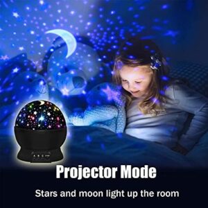 Night Light for Kids,Boys Toys for 3 4 5 6 7 8 Year Old Boys,Star Projector 360 Degree Rotation - 4 LED Bulbs 16 Light Color Changing with USB Cable,Lamp Ceiling Lights for Kids Bedroom - Image 4