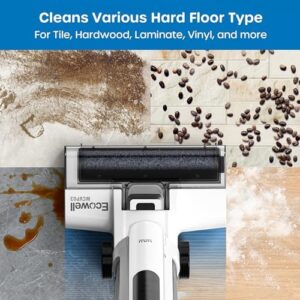 ECOWELL Wet Dry Vacuum Cleaner Cordless Vacuum Mop Wash All in One, Self-Cleaning 0.1'' Dual-Sided Edge Cleaning, 8.2 lbs Lightweight Floor Vacuum for Hard Floors - Image 5