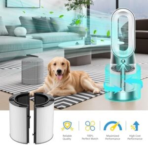 2 Pack Combi 360°Glass HEPA+Activated Carbon Filter For Dyson TP09 TP07 TP06 TP04 TP10 TP4A TP7A HP04 HP06 HP07 HP09 HP10 HP4A HP7A PH01 PH02 PH03 PH04 PH3A DP04 Air Purifier, #965432-01 - Image 4