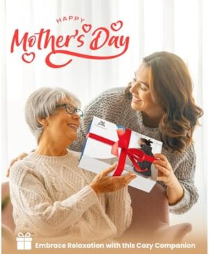 BOB AND BRAD Weighted Heating Pad for Back Pain Relief, 24" x34'' Electric Heated Wrap for Neck and Shoulder, 6 Heat Settings, Full Body Heating Pad, ETL Certified, FSA HSA Eligible - Image 6