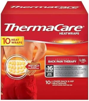 Thermacare Heatwraps Lower Back & Hip, L-XL- SPECIAL LIMITED PACK OF 10 Count