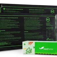 MET Certified 2 Pack Seedling Heat Mat, Seedfactor Waterproof Durable Germination Station Heat Mat, Warm Hydroponic Heating Pad for Indoor Home Gardening Seed Starter(10" X 20")