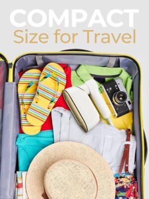 Portable Travel Steamer, 1200W Handheld Fabric Steamer for Clothes, 4 Modes with LCD Display, Powerful Wrinkle Remover for Home & Travel, 150ml Water Tank, 10S Fast Heat-Up, 180° Swivel Handle, White - Image 7