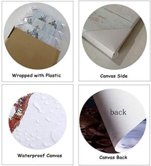 Derkymo 3 Panels Elegant Poppy Wall Painting Orange Flower Canvas Wall Art Pictures of Poppy Flowers for Home Decoration Stretched and Framed Easy to Hang 12"x16"x3pcs - Image 6