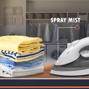 Newhouse Electric 120V 1200-Watt Retractable Cord Steam and Spray Iron NHIR-001-R, Retractable Cord, Self-Cleaning, ETL Certified Home Essential - Image 5