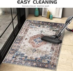 4 Pcs Retro Indoor Doormat,Non Slip Washable Floor Mat 24" x 36" Area Rug Absorbent Entrance Rug Distressed Front Door Mat,Welcome Mats Entryway Doormats - Image 4