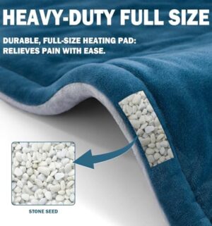 Heating Pad for Neck and Shoulder, 2lb Weighted Neck Heating Pad for Pain Relief, Valentines Day Birthday Christmas Gifts for Women Men Mom Dad, Mothers Day Gifts, 6 Heat Settings Auto-Off Home Office - Image 6