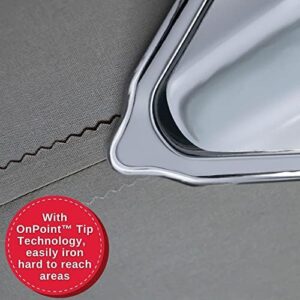 SINGER SteamCraft Plus 2.0 Steam Iron (1800W) | Steamer with Stainless Steel Plate, OnPoint Precision Tip, Vertical Steam, Auto Shutoff & 300ml Tank Capacity - Black - Image 4