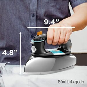 BLACK+DECKER The Classic Iron, F67E-T, Aluminum Soleplate, Steam or Dry Ironing, 7 Temperature Settings, Anti-Drip - Image 6
