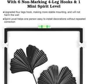 Phirown Metal Wall Art, Black Wall Decor with Light Strips 3 Pcs Modern Room Decor Rustic Farmhouse Wall Decor, Home Decor Wall for Living Room Bedroom (Vertical) - Image 6