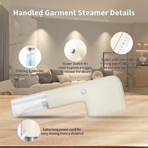 Travel Steamer for Clothes Portable Mini, Hand Held Steamer, Small Steam Iron for Clothes, 15s Fast Heat-up, Handheld Clothing Steam 800W for Garments, Fabric Wrinkle Remover for Home Travel, 120V - Image 6