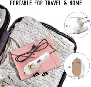 Portable Mini Travel Steamer Iron for Clothes - Fast Heating, Wrinkle-Removing, Ideal for Business Trips, Vacation, Quick Touch-Ups, Suitable For Travelers, Business Professionals(white) - Image 6