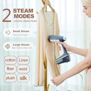 YIKA Steamer for Clothes, 2 Modes Steam Iron Garment & Fabric Wrinkle Remover, 30-Second Fast Heat Up, 300ml Detachable Water Tank, 25 Minutes Continuous Steam for Home, Office and Travel - Image 7