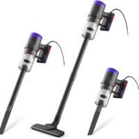 Stick Vacuum Cleaner Corded, 710W Powerful Suction, Lightweight 3.7lbs, 2-in-1 Handheld, 16.4ft Cord, Purple - Ideal for Hardwood Floors & Carpet (Model: 588-710)