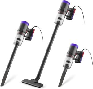 Stick Vacuum Cleaner Corded, 710W Powerful Suction, Lightweight 3.7lbs, 2-in-1 Handheld, 16.4ft Cord, Purple - Ideal for Hardwood Floors & Carpet (Model: 588-710)