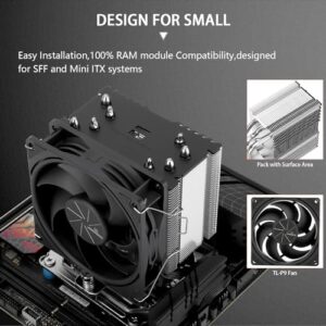 Thermalright Assassin X 90 SE V2 CPU Air Cooler,92mm TL-P9 PWM Fan with 2200RPM, Aluminium Heatsink Cover, AGHP 4.0 Technology,118mm High, for AM4/AM5,Intel LGA 1150/1151/1155/1156/1200/1700/1851 - Image 3