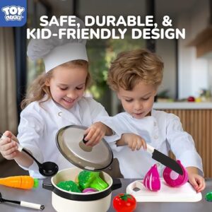 STEAM Life Kids Play Kitchen Accessories, Play Food Sets for Kids Kitchen, Kids Pots and Pans Set, Kitchen Toys, Toy Kitchen Accessories, Toy Kitchen Sets, Kids Kitchen Accessories, Cooking Set Kids - Image 7