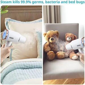 Portable Steamer for Clothes, Oragerju 2 in 1 Handheld Steamer and Iron, 15s Fast Heat-up, 2 Steam Modes, 1200w Auto Shut-Off Garment Steamer for Travel and Home, 170ML Detachable Water Tank (BG573) - Image 8