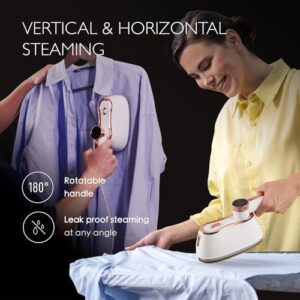 Professional Garment Steamer for Clothes 2 in 1, High Steam Volume 20g/min for Powerful Wrinkle Removal, Leak Proof, 120v, 1000w - Image 5