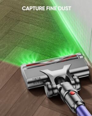 Cordless Vacuum Cleaner, 550W 45KPA 60 Mins Vacuum Cleaners for Home, Stick Vacuum with 1.8L Large Dust Cup, Wall Mount Charging, Anti-Tangle Wireless, Green Light for Pet Hair, Carpets, Hardwood - Image 7