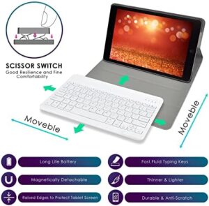 DETUOSI iPad 9.7" Case with Keyboard for iPad Air 2/ Air 1, iPad Pro 9.7, iPad 9.7 inch 2017/2018 (5th/ 6th Gen), Detachable Wireless Keyboard + Multiple Angle Stand PU Leather Cover for iPad 9.7-inch - Image 5