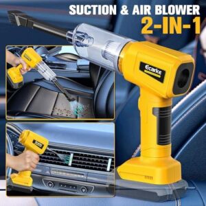 Cordless Mini Handheld Vacuum Cleaner for DeWalt 20V Battery, 23KPa Handheld Electric Power Vacuum Cleaner, Portable for Hardwood Floor Carpet Pet Hair Car Office(No Battery) - Image 3