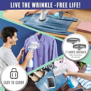 Steamer for Clothes, 15s Heat-up Handheld Clothes Steamer with Large 300ml Tank, 1300W Garment Steamer Fabric Wrinkle Remover, 3 Continuous Steam Modes, Portable Steam Iron for Travel and Home - Image 7