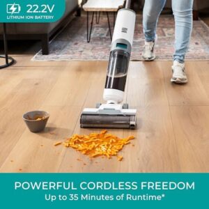 Kenmore HF5010 AquaLite 3-in-1 Cordless Wet Dry Vacuum Hard Floor Cleaner with Automatic Air-Drying, 35mins Runtime & One Edge Self-Cleaning Mop for Multi-Surface and Messes - Image 5
