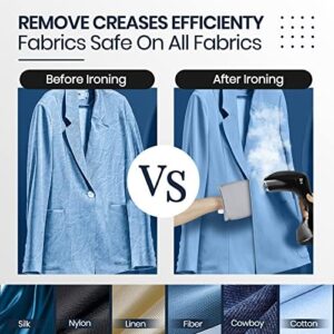 Steamer Iron for Clothes 1800W, Zorslesy Fast Heat Up Hand Clothing Garment Steamer, Portable Handheld Travel Fabric Steamer Plancha de Ropa a Vapor with 300ml Water Tank for Cleaning - Image 2