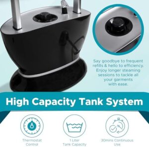 Steam & Go - All-in-One Garment Steamer and Iron, Pressurized Steamer For Clothes with Ironing Board and Clothing Hanger, Steam Iron Fabric Steamer for Wrinkles and Creases, Chemical-Free - Image 2