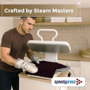 Garment Steamer Gloves for Steaming Clothes – Grey Steam Mitt Protects Against Heat – Flexible Hand Mitten for Steam Iron – Ironing Accessories – Waterproof Steamer Mitt Glove (1 Pair) - Image 8