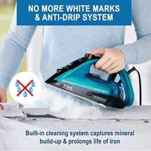 T-Fal Ultraglide Steam Iron for Clothes Durilium Soleplate, Precision Tip, Anti-Drip, Auto-Off 1800 Watts Ironing, Steaming FV5841U0 - Image 5