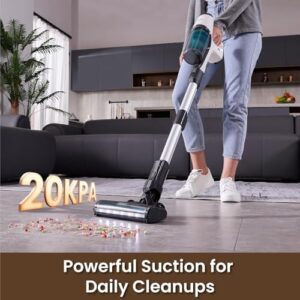 Gevi Cordless Stick Vacuum Cleaner, Vacuum Cleaners for Home with Crevice Tool and Dust Brush, Ultra Lightweight, Up to 45mins Battery Runtime, Quick Clean-Up for Hard Floors, Carpets and Upholstery - Image 2
