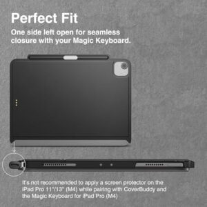 SWITCHEASY CoverBuddy for 2025 M3 & 2024 M2 iPad Air 11" - Magic Keyboard Compatible Case for iPad Air, Enhanced Thickness & Heat Dissipation [Keyboard Not Included] - White (Leather) - Image 6