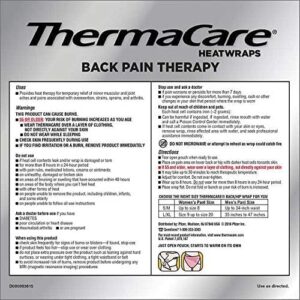 Thermacare Heatwraps Lower Back & Hip, L-XL- SPECIAL LIMITED PACK OF 10 Count - Image 2