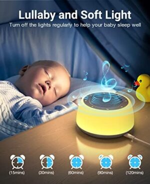 Sound Machine Baby, Kids Sound Machine with Light, White Noise Sound Machine for Sleep - Image 2