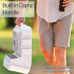 Arctic Air Outdoor Evaporative Cooler, Portable & Ultra-Quiet Air Cooler with 4 Fan Speeds, USB Rechargeable, 6-Hour Battery Life, Great for the Beach, Pool, Deck, Garden & More,White - Image 4