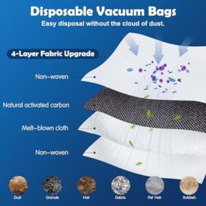 20 Pack T30S Replacement Accessories Kit Compatible with ECOVACS T30S / T30S AI / T30S Care Robot Vacuum, 1 Main Brushes, 4 Side Brushes, 4 Mop Cloth Pads, 4 HEPA Filters, 6 dust bags,1 Tool - Image 7