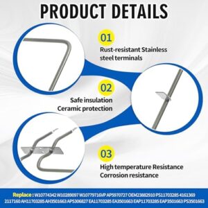W10779716 Range Oven Bake Element Compatible with Whirlpool KitchenAid Maytag WFE540H0ES0 WFE540H0AS0 WFE505W0JZ0 WEC530H0DB0, W10774342 Oven Heating Element Replace W10289097 AP5970727 PS11703285 - Image 3