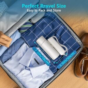 Steamer for Clothes, Portable Travel Handheld Garment Steamer, 1200W Clothing Wrinkle Remover, 25s Fast Heating, 150ml Water Tank, Small Size Flodable Steam Iron for Travel, Dorm and Home (120V Only) - Image 6