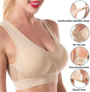 Breathable Cool Liftup Air Bra, 2024 New Sports Bra Large Size Air Bra, Comfortable Mesh Sports Bra for Women - Image 2