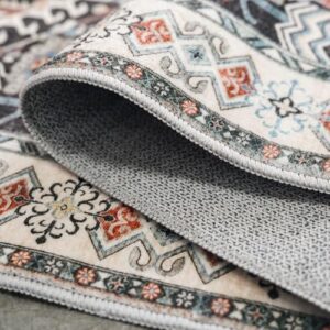 3x20 Runner Rug for Hallway - Hallway Runner Rug Distressed Mats Non-Slip Soft Room Floor Carpet for Dining Room (Black,3x20) - Image 7