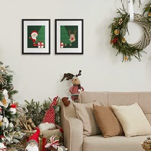 upsimples 11x14 Picture Frame Set of 5, Display Pictures 8x10 with Mat or 11x14 Without Mat, Wall Gallery Photo Frames, Black - Image 9