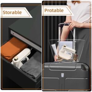 M-MAX Professional Mini Travel Iron - Quick Heating & Auto Shutoff, Compact Steam Iron with Dual Steam Modes for Clothes/Suits/Portable Steamer for Travelers/Business/Home,Beige - Image 6