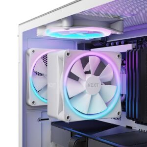 NZXT T120 CPU Air Cooler - RC-TN120-W1 - Conductive Copper Pipes - Fluid Dynamic Bearings - AMD and Intel Compatibility - White - Image 2