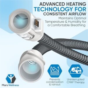 Mars Wellness CPAP Heating Tube 6-Foot - Compatible with AirSense 10 and AirCurve 10 Machines - Replacement for ClimateLine, Flexible CPAP Hose for Climate Control and Rainout Prevention - Image 6