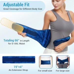 Comfytemp Microwavable Heating Pad for Back Pain Relief, Cramps, FSA HSA Eligible, 2.5LB Wearables Hot Pack Moist Heat Therapy for Sciatica, Waist, Hip, Muscle Aches, Warm Compress Mothers Day Gifts - Image 2