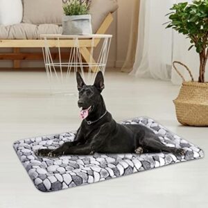 VANKEAN Dog Crate Pad Bed Mat Reversible (Warm & Cool), Soft Pet Sleeping Mat Dog Bed for Crate Suitable for Small to XX-Large Dogs and Cats, Machine Washable Crate Beds, Grey Stone Pattern - Image 7