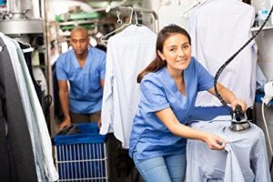 Silver Star ES-300 Steam Iron – 110 Volt Gravity Fed Hanging Bottle Clothes Iron with Non-Stick Laminate Sole Plate, Demineralizer Cartridge, Silicon Iron Rest & Hardware - Image 5